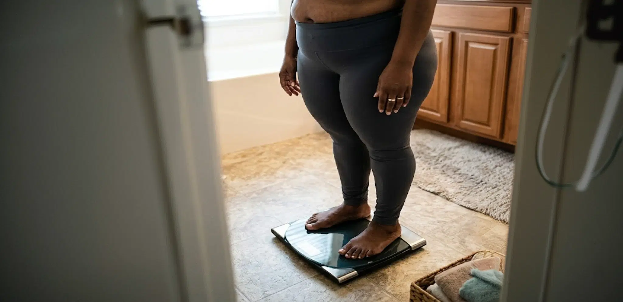 Person on scale